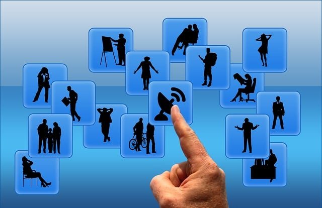 Diverse unique network of human connections